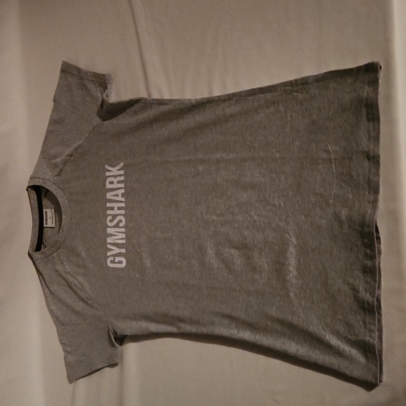 Gymshark Ladies Med. Grey tee shirt Cotton Blend with Elastane for a Perfect Fit - Picture 2 of 7
